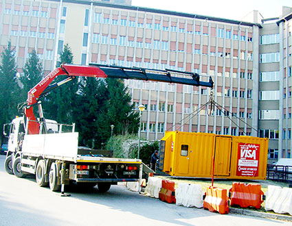 Trasporto gruppi elettrogeno per evento