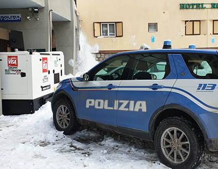 Noleggio Gruppo elettrogeno per Stazione Polizia