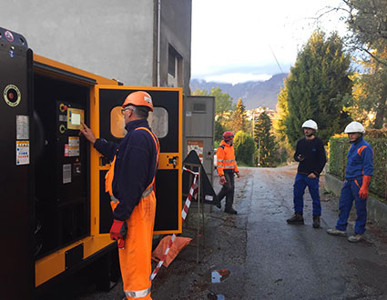 Ripristino cabina per Black-out elettrico