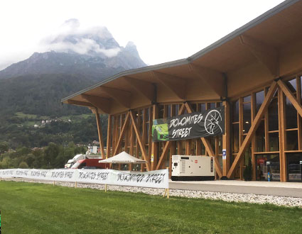 Noleggio Gruppo elettrogeno per Evento Dolomiti Street